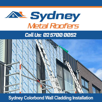Sydney Colorbond wall cladding installation for commercial property