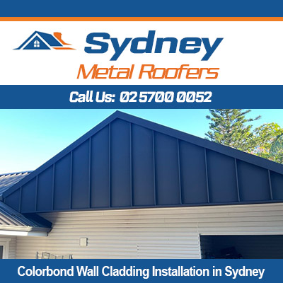 Colorbond wall cladding installation in Sydney